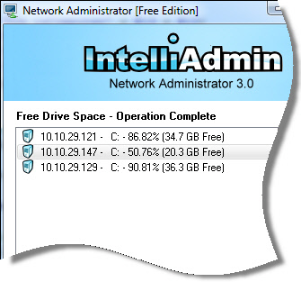 Network Administrator Free Space Example