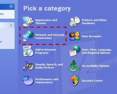 windows xp network