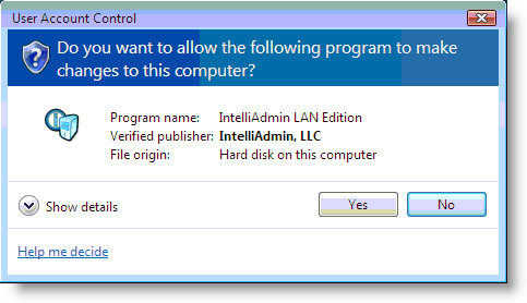 Windows 7 UAC Prompt
