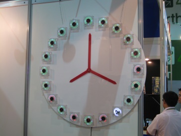 Cooling Fan Display Clock