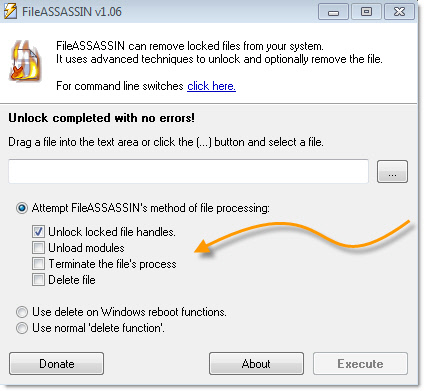 FileAssassin Main Window