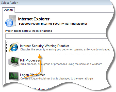 Disable Internet Security Warning