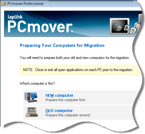 PC Mover Start