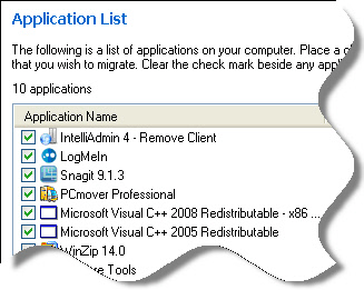 PC Mover Applications