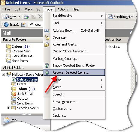 Recover Deleted Email In Microsoft Outlook From Any Folder