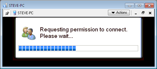 Remote Control Client Ask Permiossion Prompt