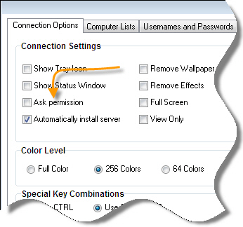 Remote Control Client Ask Permission