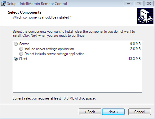 Remote Control Client Setup File