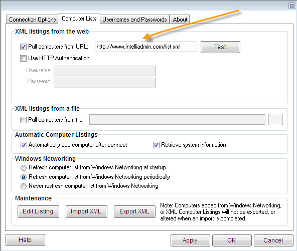 Remote Control XML Listing