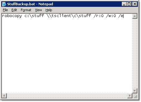 Remote Desktop Backup Script