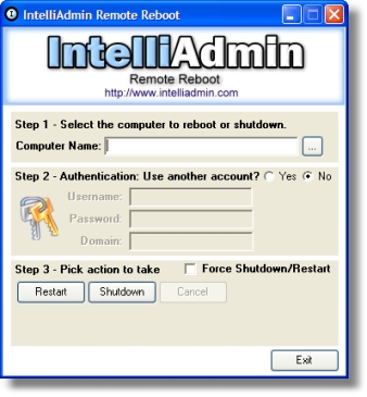 Screenshot of Remote Reboot