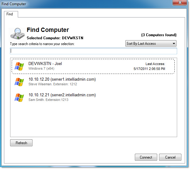 Remote Control Find Window