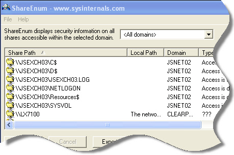 Share Enum Output