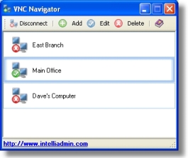 Screenshot of VNC Navigator