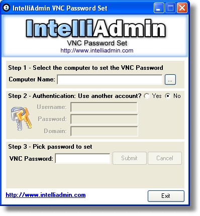 Screenshot of VNC Password Set