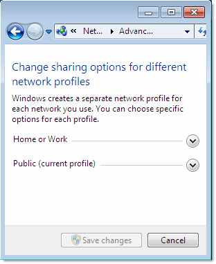 Windows 7 Admin Share Settings