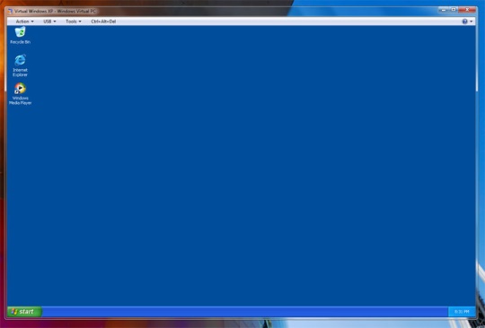 Windows XP Virtual Mode