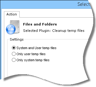 Clean temp plugin options