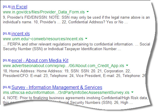Confidential Search Query