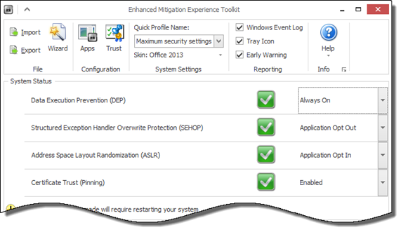 EMET Memory Corruption Config