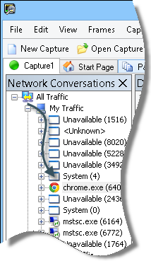 Chrome network traffic