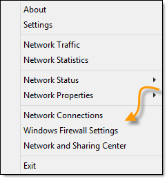 Network Activity Menu