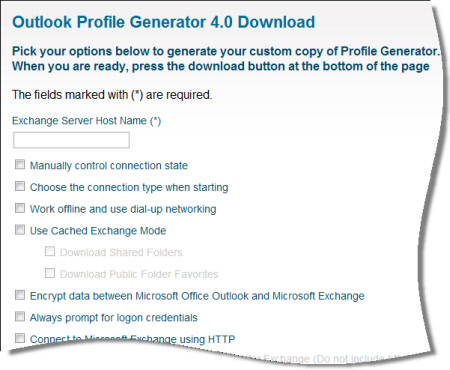 Profile Generator Settings