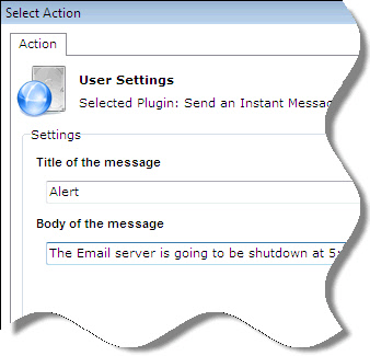 Instant message settings