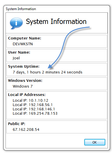 System Uptime