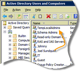 Temp Local Admins