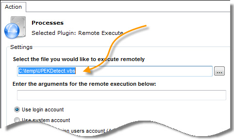 UPEK Remote Execute