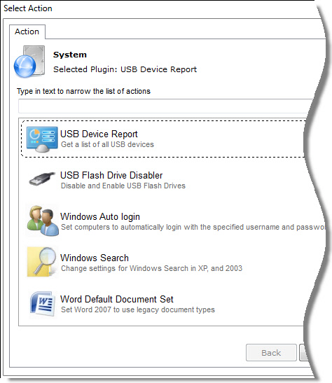 Network Administrator USB Device Report