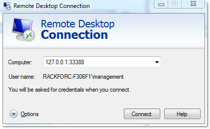 Virtual Box RDP Connection