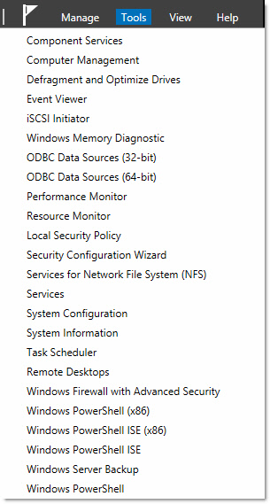 Windows 8 Server Tools