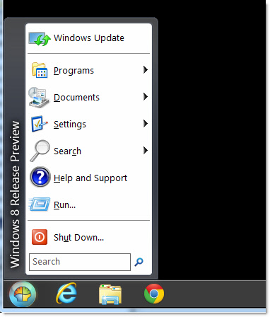 Windows 8 With Windows 7 Start Menu