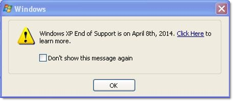 Windows XP End of life