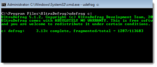 Defrag C Drive