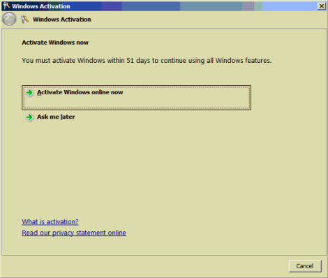 Activate Windows 2008